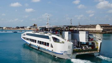 Imagem Ferry-boat: movimento é moderado para veículos no Terminal São Joaquim