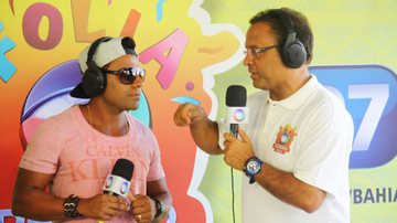 Imagem Pablo visita base da Record Bahia no Carnaval