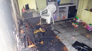 Imagem Homem ateia fogo em casa após agredir mulher