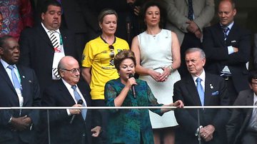 Imagem C. das Confederações: Dilma e presidente da Fifa são vaiados durante discurso