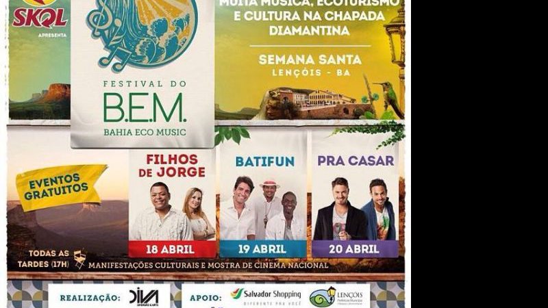 Imagem Banda Filhos de Jorge se apresenta no Festival do BEM em Lençóis