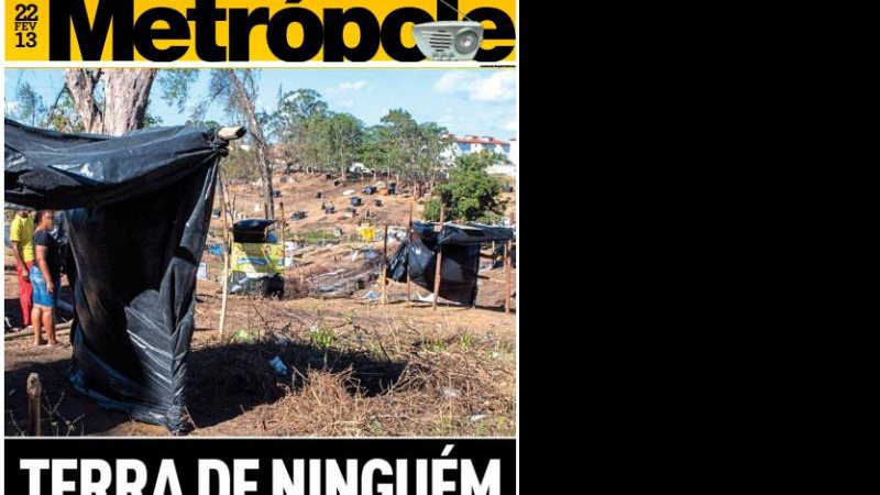Imagem Jornal da Metrópole: &quot;Terra de ninguém&quot;