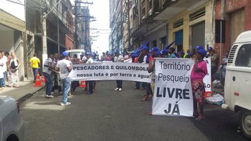 Imagem Pescadores e quilombolas protestam contra crimes ambientais no centro