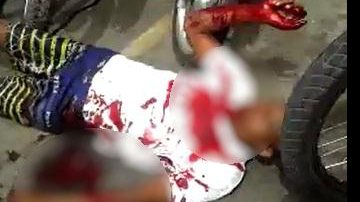 Imagem Vídeo chocante: assaltante agoniza até a morte, após tiros em assalto à loja 