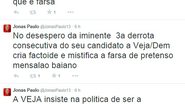 Imagem Instituto Brasil x PT: não posso deixar de afirmar que é farsa, diz Jonas Paulo