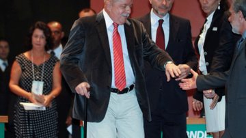 Imagem Lula emociona em discurso &quot;Quatro Liberdades&quot;