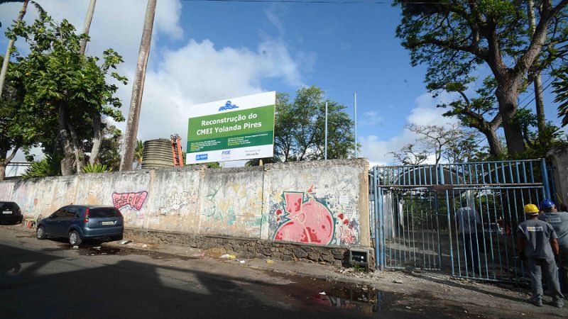 Centro Municipal de Educação Infantil Yolanda Pires, em Fazenda Grande do Retiro - Divulgação | Ascom-PMS